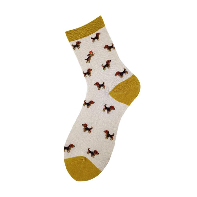 Socks For Men And Women, Dog Series Cartoon Personality Trendy Socks, Couple Mid-Tube Socks Wholesale - melvincucci