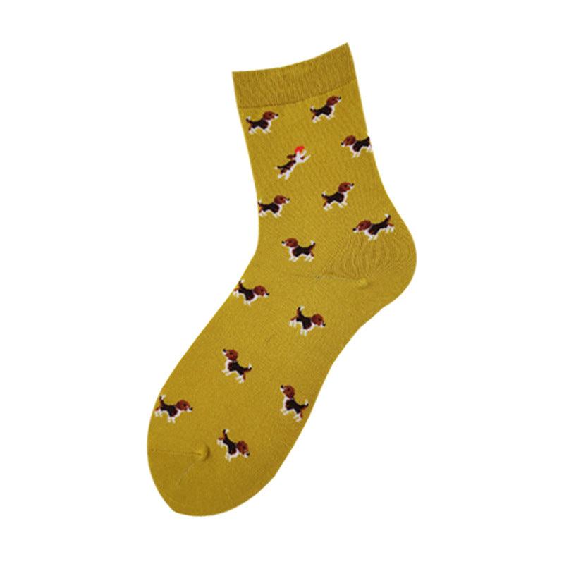 Socks For Men And Women, Dog Series Cartoon Personality Trendy Socks, Couple Mid-Tube Socks Wholesale - melvincucci