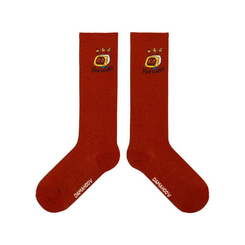 Socks women pure cotton stockings tube socks - melvincucci