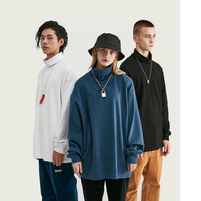 Solid color high collar long sleeve - melvincucci