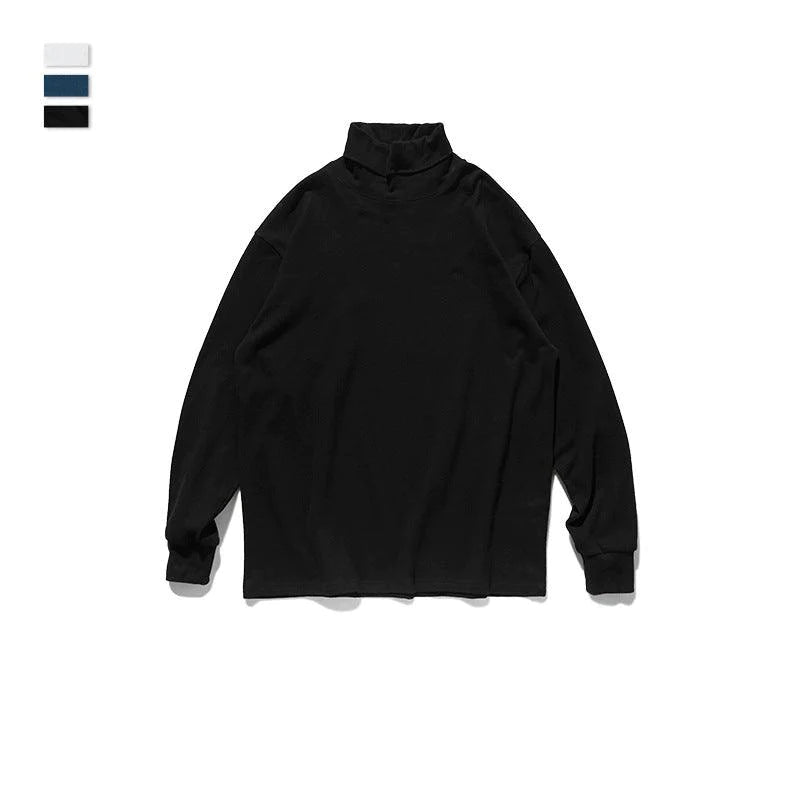 Solid color high collar long sleeve - melvincucci