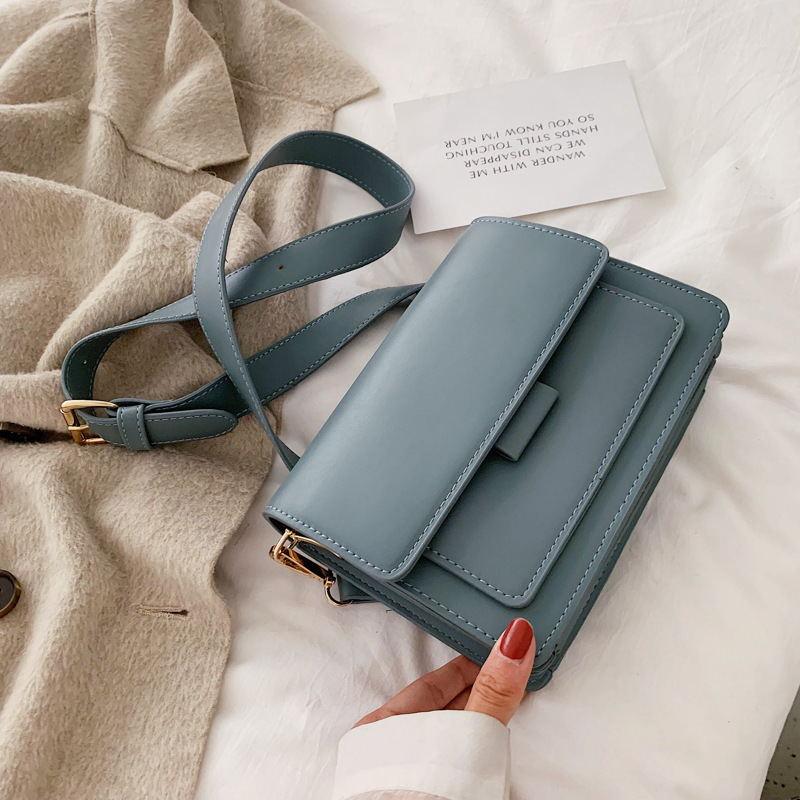 Solid Color PU Leather Crossbody Bags For Women - melvincucci