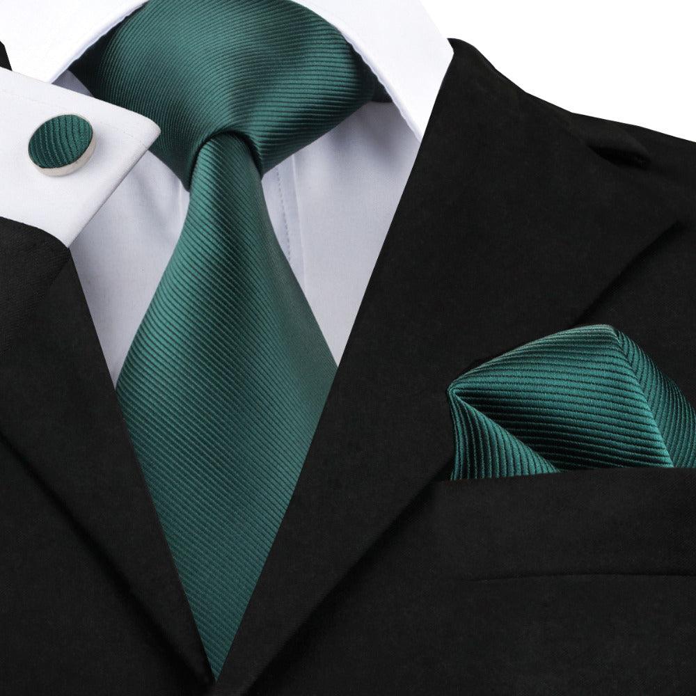 Solid Silk Mens Ties Neck Tie Set For Men Suits Tie Handker - melvincucci
