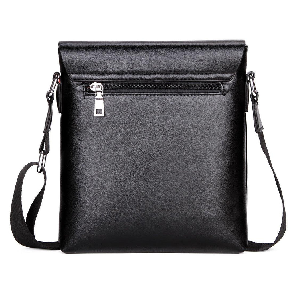 Solid Soft Leather Men Messenger Bag - melvincucci