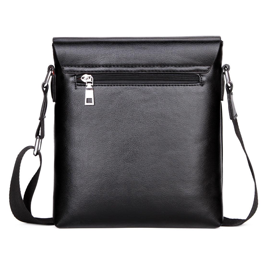 Solid Soft Leather Men Messenger Bag - melvincucci