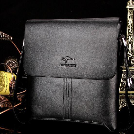 Solid Soft Leather Men Messenger Bag - melvincucci
