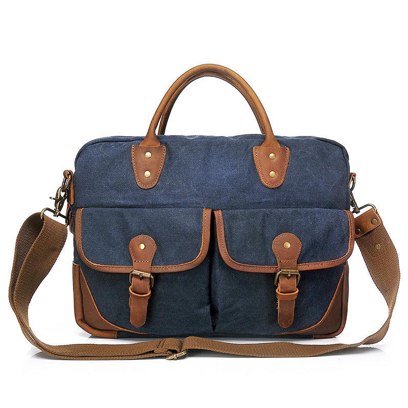 Source Canvas Bag Tote briefcase Men Men Retro casual Crossbody Bag cross-border canvas bag - melvincucci