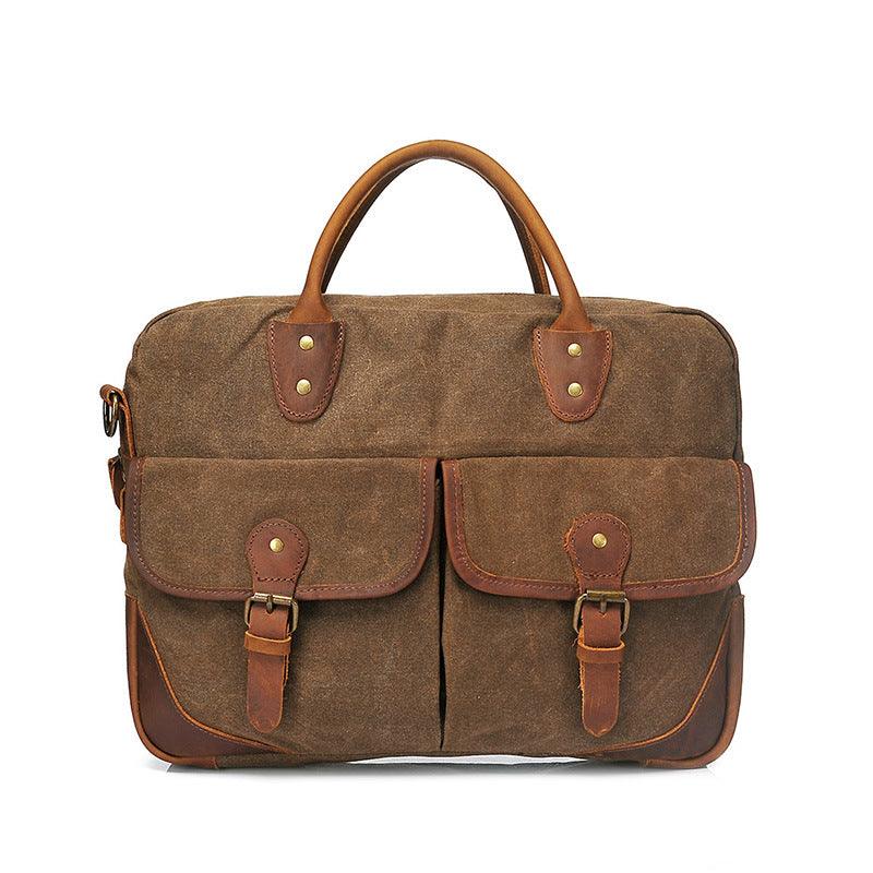 Source Canvas Bag Tote briefcase Men Men Retro casual Crossbody Bag cross-border canvas bag - melvincucci