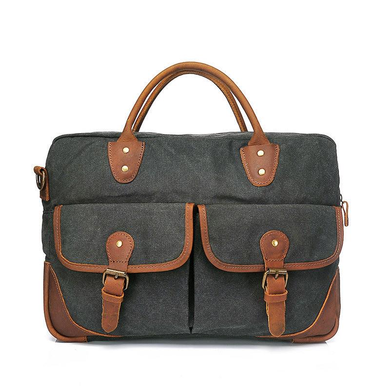 Source Canvas Bag Tote briefcase Men Men Retro casual Crossbody Bag cross-border canvas bag - melvincucci