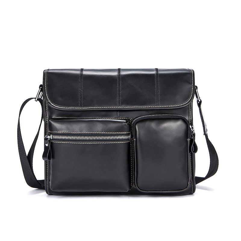 Special offer sales promotion leather bag leather casual bag retro men Shoulder Bag Messenger Bag Leather 380 - melvincucci