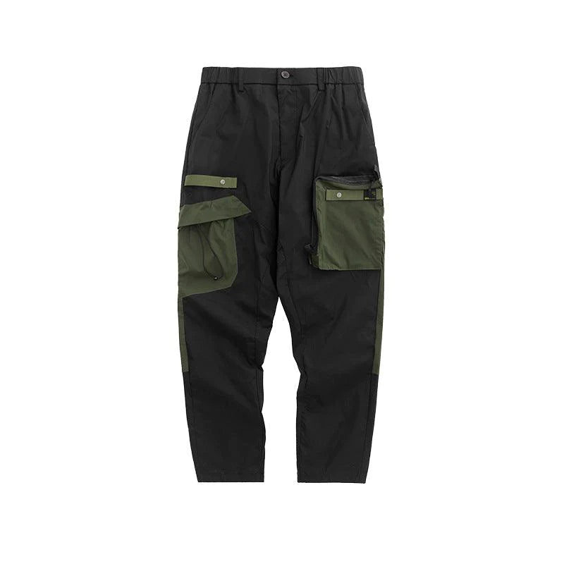 Splicing tooling casual pants men - melvincucci