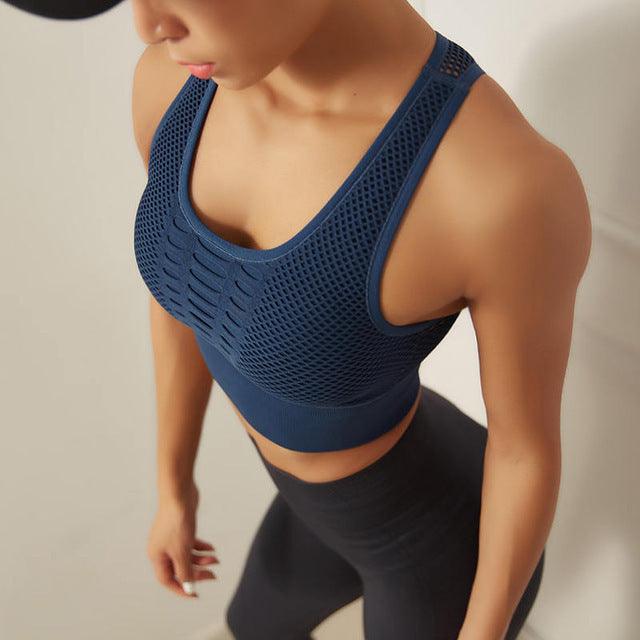 Sports Bra Women Shock-Resistant Underwear Running Yoga - melvincucci