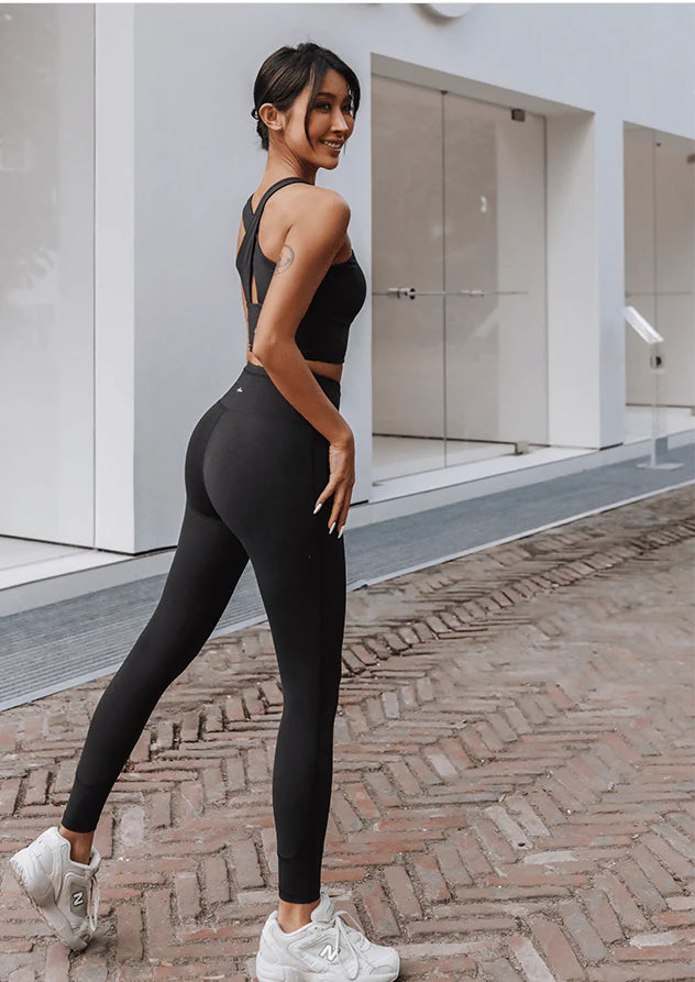 Sports Fitness Underwear Tube Top Women High Waist - melvincucci