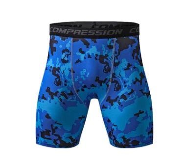 Sports tights men running fitness marathon camouflage shorts quick-drying breathable compression pants - melvincucci