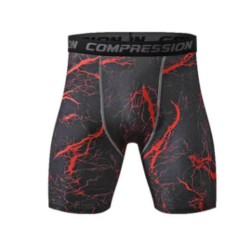 Sports tights men running fitness marathon camouflage shorts quick-drying breathable compression pants - melvincucci