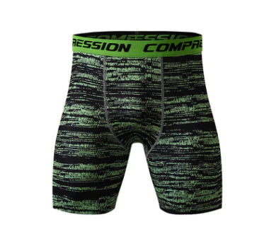 Sports tights men running fitness marathon camouflage shorts quick-drying breathable compression pants - melvincucci
