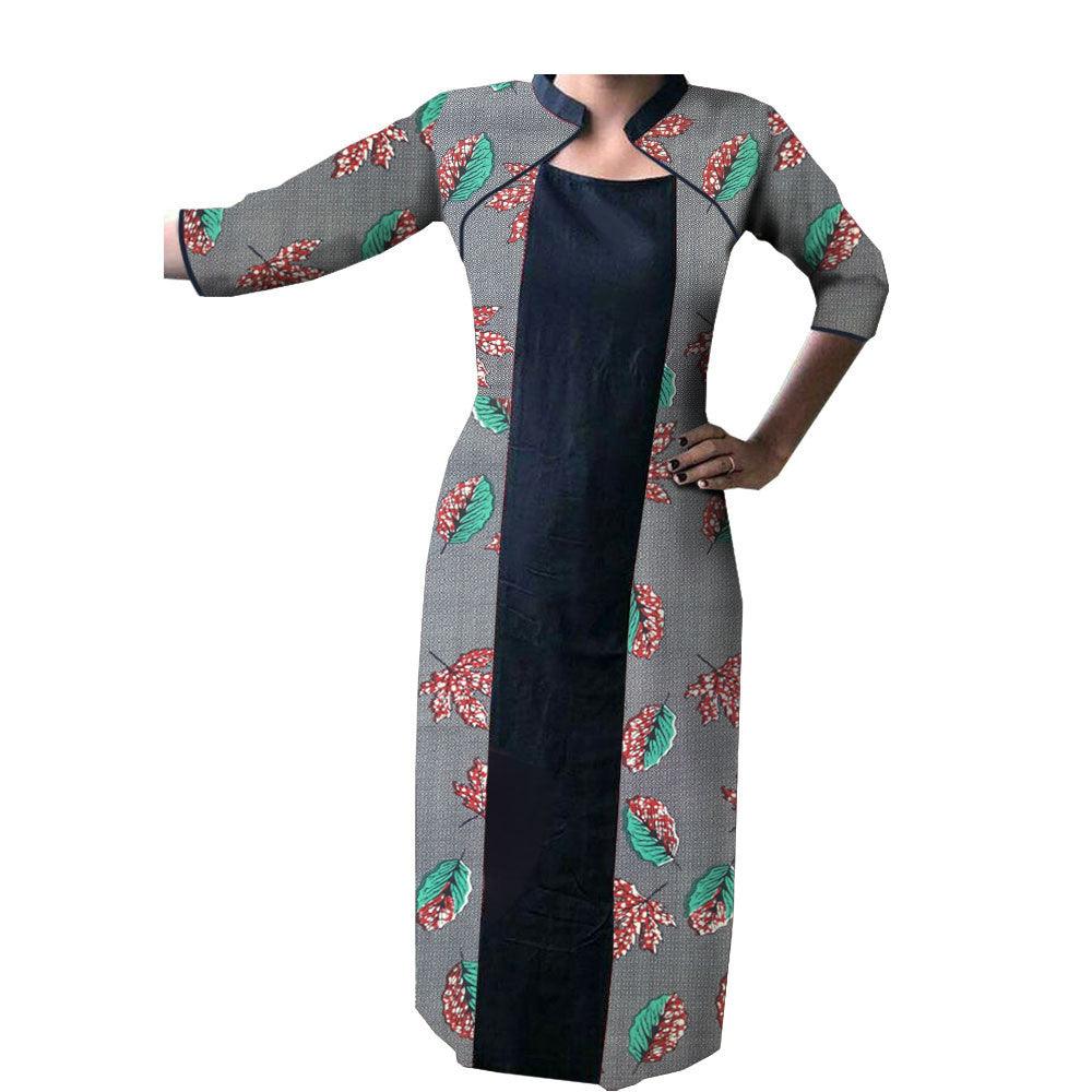 Spot Hot-Selling Export African Characteristic Batik Printed Cotton Plus Size Dress - melvincucci