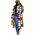 Spring African Women Long Sleeve Printing Plus Sie Long Shirt Dress S-5XL - melvincucci