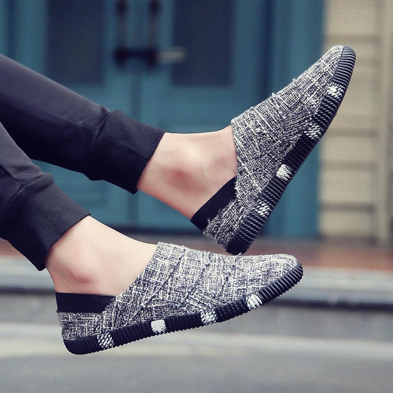 Spring And Summer Linen Canvas Shoes Men Korean Trend Casual Shoes Men - melvincucci