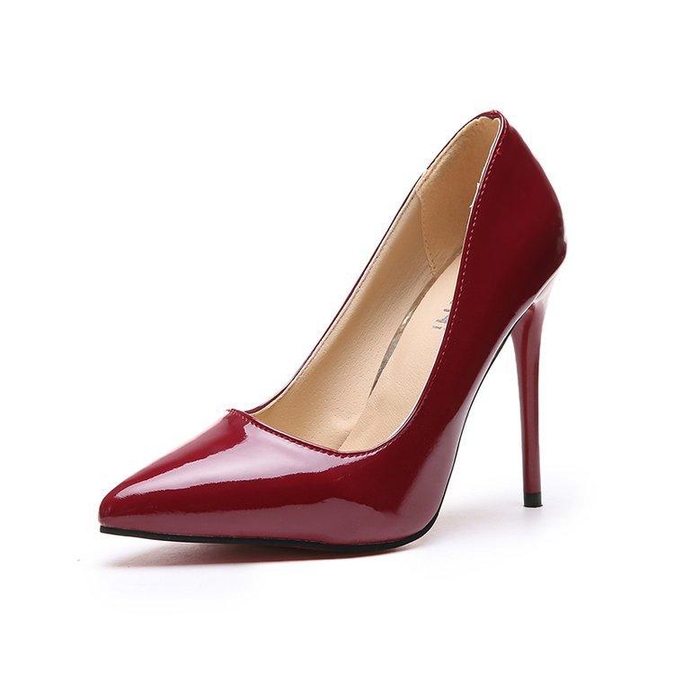 Spring and summer new versatile rubber stiletto Pu single shoe - melvincucci