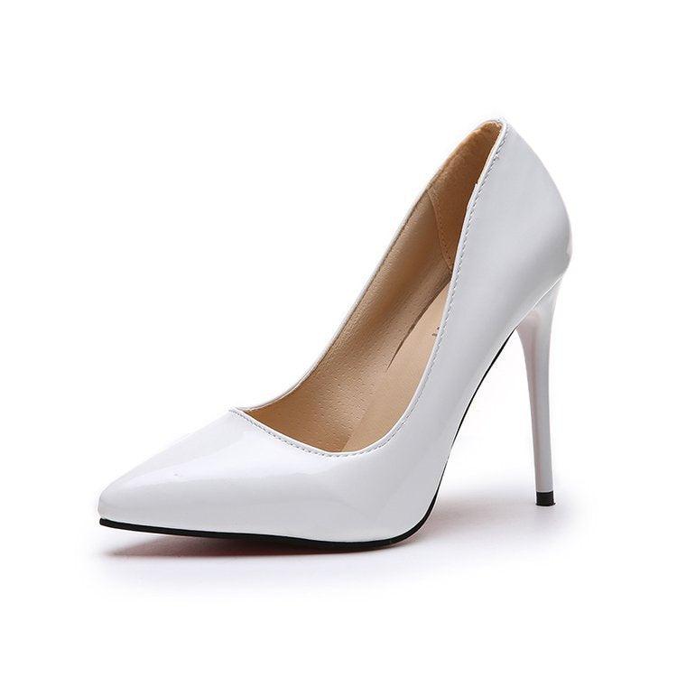 Spring and summer new versatile rubber stiletto Pu single shoe - melvincucci