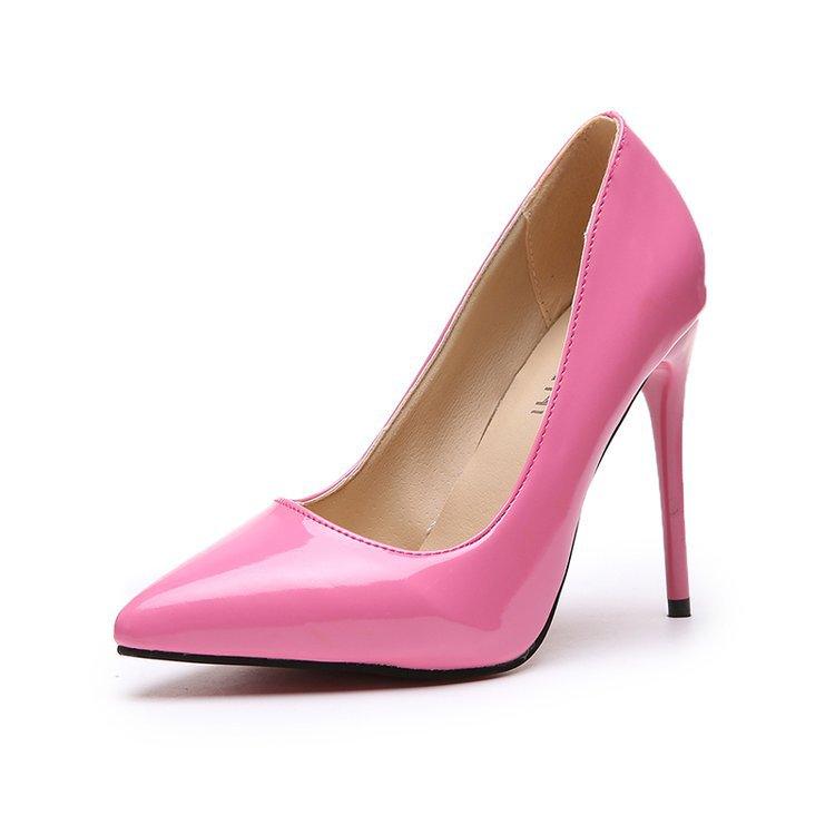 Spring and summer new versatile rubber stiletto Pu single shoe - melvincucci