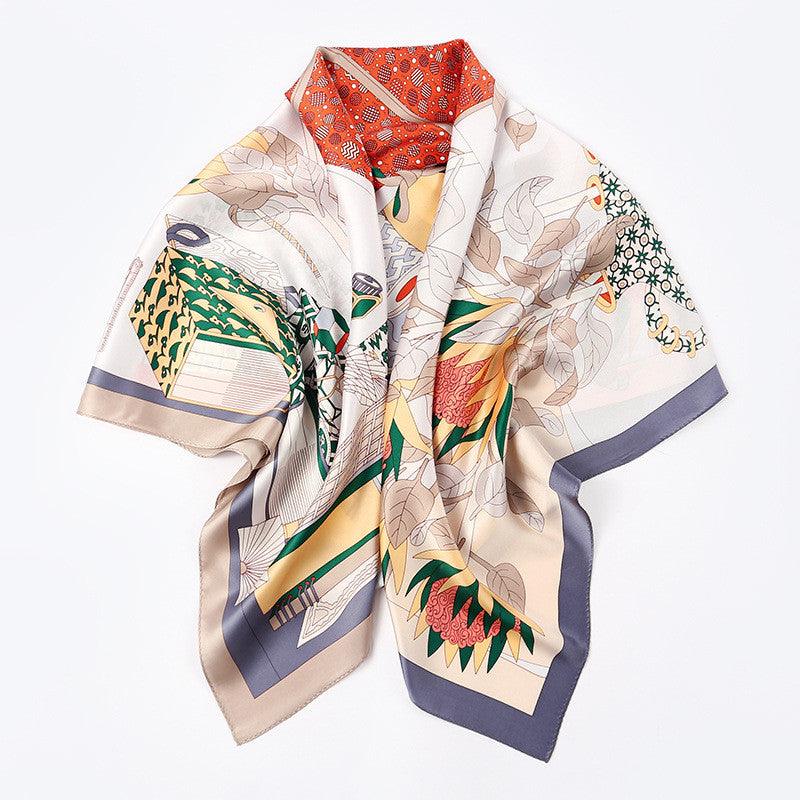 Square Scarf Windproof And Warm Heavy Silk Silk Scarf - melvincucci