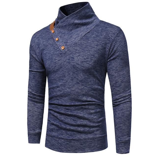 Stand Collar Knitted Sweatshirt - melvincucci