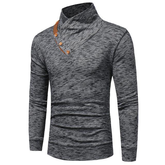 Stand Collar Knitted Sweatshirt - melvincucci