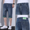 Straight Loose Casual Middle Pants Cropped Beach Pants Men - melvincucci