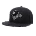 Street Dance Flat-Brimmed Hat Men Dkateboard Baseball Cap Masked Embroidery Hat - melvincucci