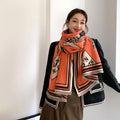 Street Geometric Imitation Cashmere Shawl Scarf Women - melvincucci