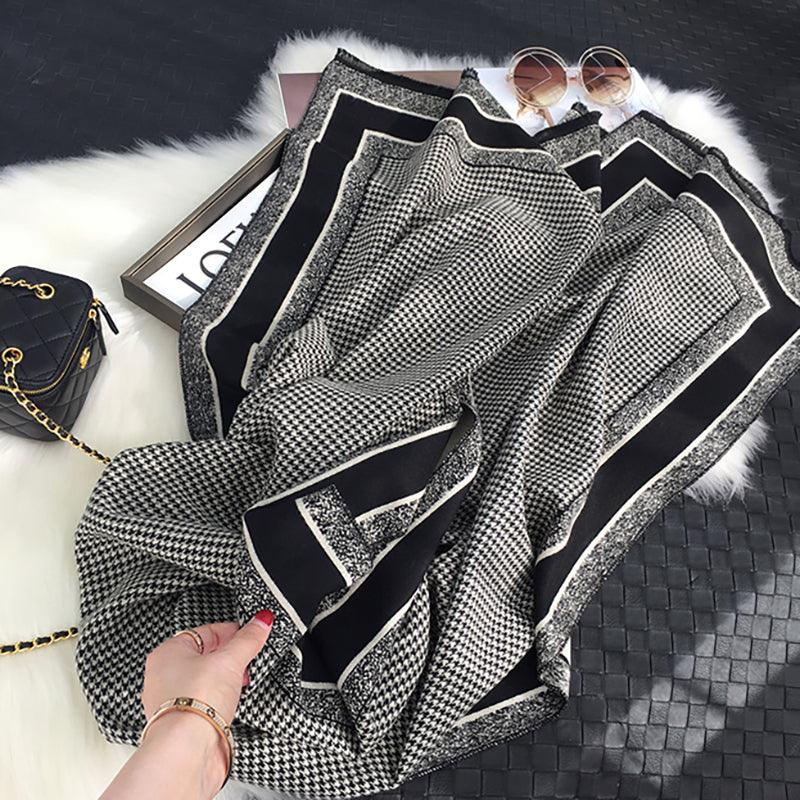 Street Geometric Imitation Cashmere Shawl Scarf Women - melvincucci