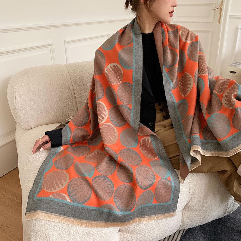 Street Geometric Imitation Cashmere Shawl Scarf Women - melvincucci