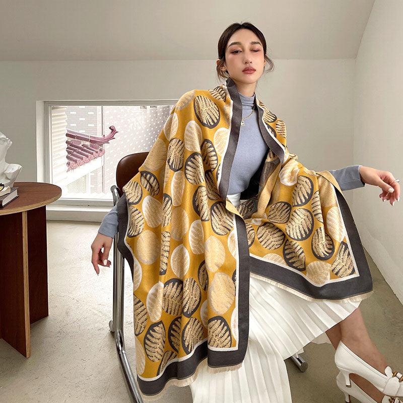 Street Geometric Imitation Cashmere Shawl Scarf Women - melvincucci