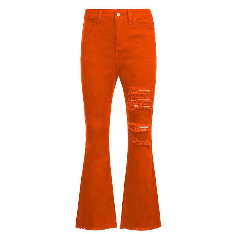 Street High Waist Slimming Denim Trousers Women - melvincucci