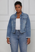 Stretch Denim Jacket Women Slim Short Jacket - melvincucci