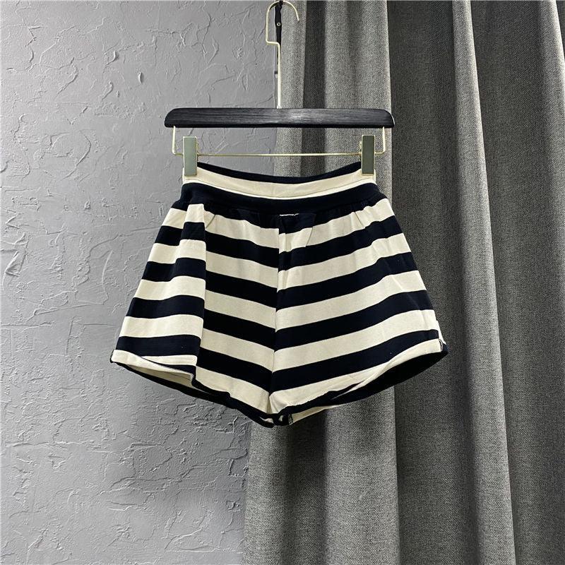 Striped Casual Cargo Shorts Women Hot Pants - melvincucci