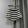 Striped Casual Cargo Shorts Women Hot Pants - melvincucci