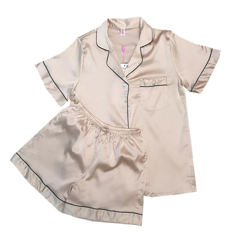 Suit Women Short Sleeve Shorts Pajamas Home Service - melvincucci