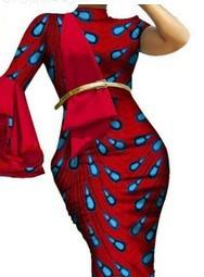 Summer African Dress Ruffle Mid Skirt - melvincucci