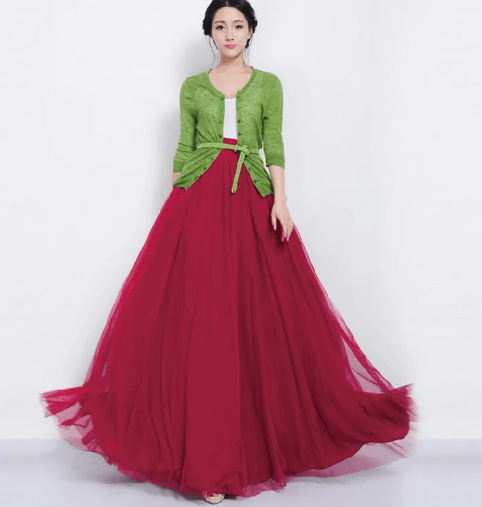 Summer Dress Long Skirt Women TUTU Net - melvincucci