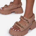 Summer New Fashion Women'S Sandals Thick-Soled Toe Shoe Chain Beach - melvincucci