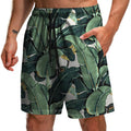 Summer New Leaf Series 3D Printed Shorts Loose Beach Pants Fashion Casual Shorts Men - melvincucci