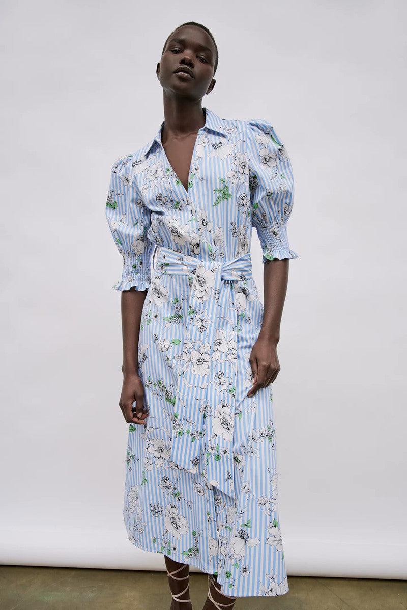 Summer New Style Printed Shirt Dress - melvincucci
