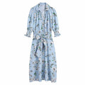 Summer New Style Printed Shirt Dress - melvincucci
