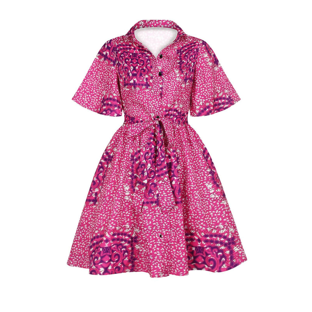 Summer Print Women's Casual Dress African Style Blouse Skirt - melvincucci