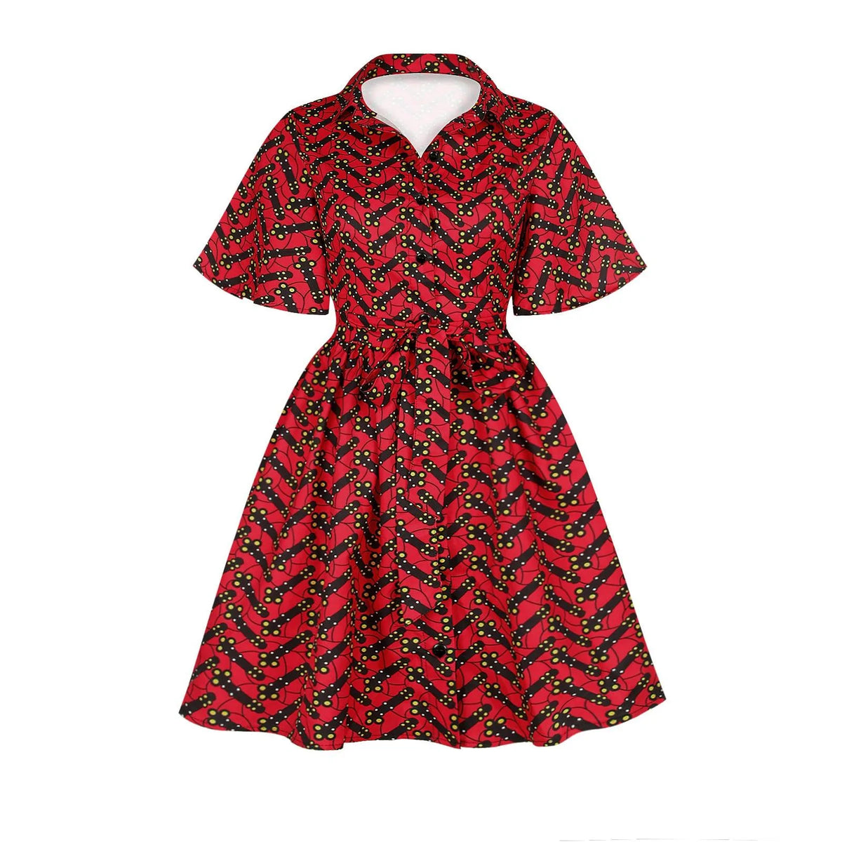 Summer Print Women's Casual Dress African Style Blouse Skirt - melvincucci