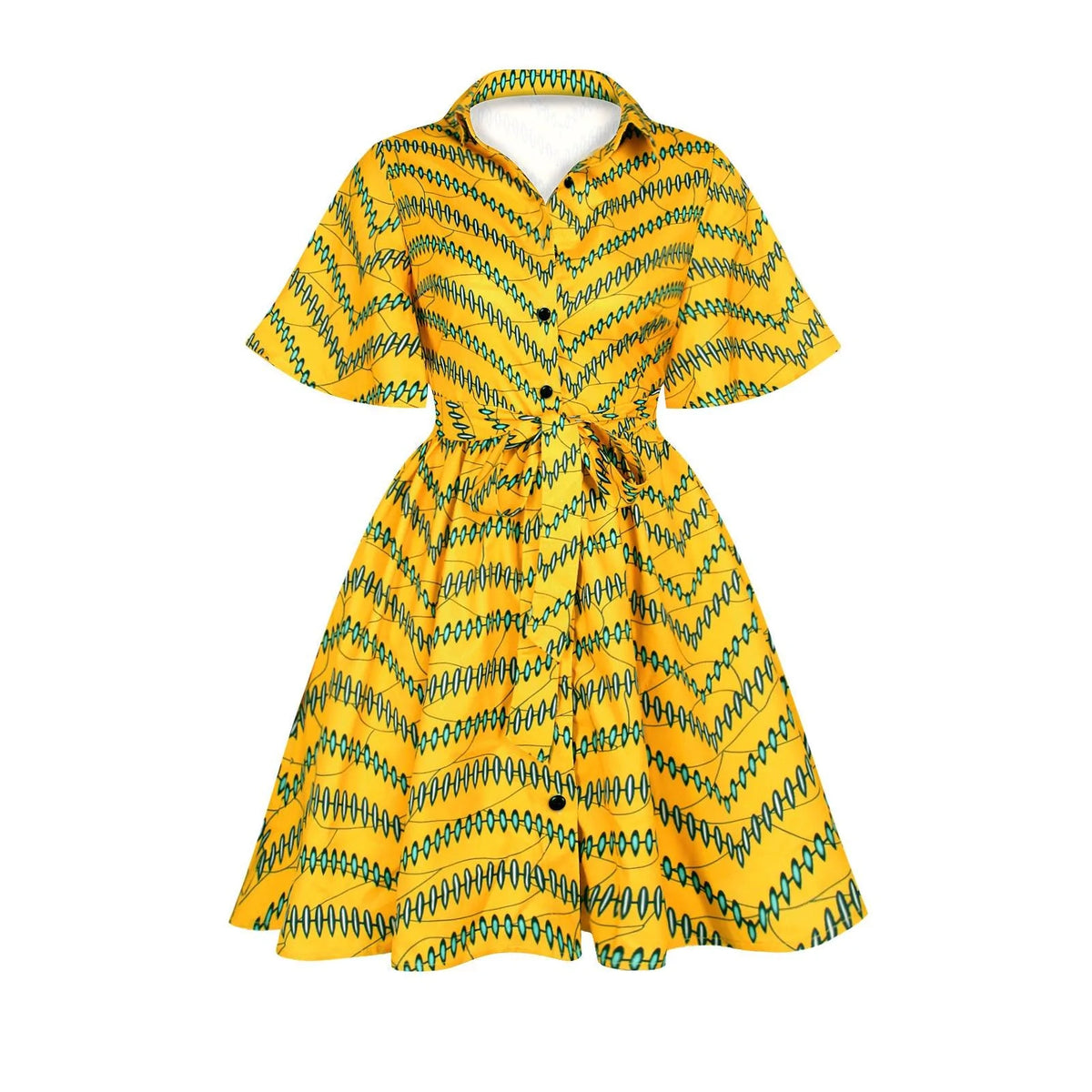 Summer Print Women's Casual Dress African Style Blouse Skirt - melvincucci