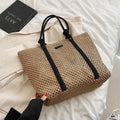 Summer Straw Bags For Women Big Handmade Beach Bags 2022 Rattan Woven Handbags Travel Shopper Casual Resort Style Shoulder Bags - melvincucci